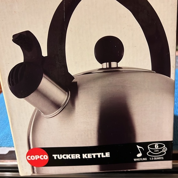COPCO TUCKER SIX CUPS WHISTLING KETTLE , NEW ! - Picture 3 of 7